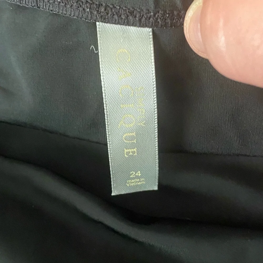 Women's‎ Black Simply Cacique Swim Dress w/ Briefs Size 24